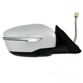 Spieg Passenger Side Mirror for 2014-2016 Nissan Rogue Power Adjustment Heated Glass Power Folding Turn Signal Light White 9 Pins Right NI1321285