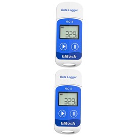 ULTECHNOVO 2pcs Wide Range Thermometer Food Aquarium Thermometer Accurate Temperature Logger Lcd Display Resettable Over-temperature Alerts