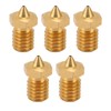 5pcs CHT V6 3D Printer Nozzle 3 Hole High Flow