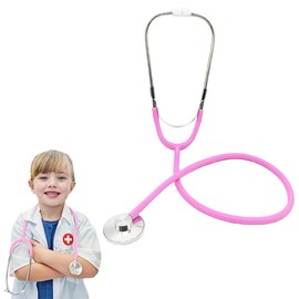 GXGM Toy Stethoscope, Metal Stethoscope, Children, Stethoscope, Children's Stethoscope, Analogue Stethoscope, Metal Stethoscope, Children's Toy Stethoscope, Functional Stethoscope Toy, Pack of 1,