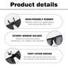 WPNCYK 2PCS Clip on Sunglasses,clip on Sunglasses Mens,UV400 Protection Clip-Ons,The