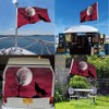 Swono Howling Wolf Flag 3x5 ft Dark Cloudy Night Round