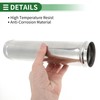 X AUTOHAUX Straight Exhaust Pipe Tube with Bead Roll DIY