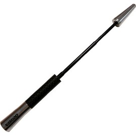 VW Beetle Silver Aluminum with Real Black Carbon Fiber Retractable 4.5-8" Inch Car Auto Radio Antenna
