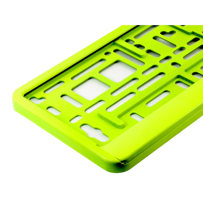 TAPORT® YELLOW NEON CAR REGISTRATION HOLDER FOR ANY CAR ,
