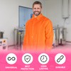 ABC Orange Disposable Lab Jackets for Adults, Medium. Pack of