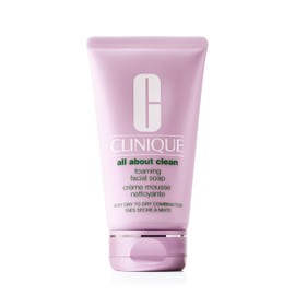 Clinique Clinique All About Clean Foaming Face Soap With Hyaluronic Acid + Glycerin For Very Dry to Dry Combination Skin Types, 5 Fl Oz