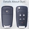 SUPALAND Key Fob Shell Case Replacement Fits for Chevy Cruze