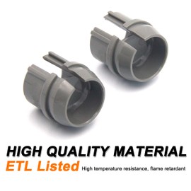 ISPINNER 25pcs 1/2 Inch Non-Metallic Cable Connectors, Labor Saving Snap Installation, Single Cable 14/2-10/3 AWG, Two Cables 14/2-12/2-14/3 AWG, ETL Listed