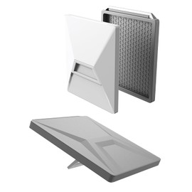 STARSIKI Starlink Mini Protective Cover Case,Shockproof,Weatherproof,Signal-Safe Cover,Precision Fit,Non-Slip Silicone Accessory Designed for Starlink Mini Dish,for RV,Camping, Hiking,Travel(Gray)