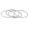 Stacking Silver Ring Thin Rings Set of 5 Silver Rings