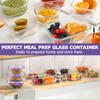 42pcs Glass Food Storage Containers with Lids Set, 21 Containers