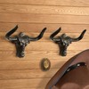 VINLUNM Cowboy Hat Rack for Wall, 2 Pack Cast Iron