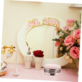 Healeved Loose Powder Container Puff Empty for Makeup Portable Beauty Organizer for Home and Travel for Blush and Foundation Sealed Design for Easy Application