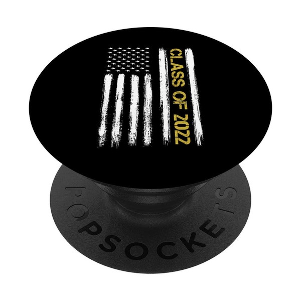 Senior Class Of 2022 Patriotic American Flag Graduation Gift PopSockets