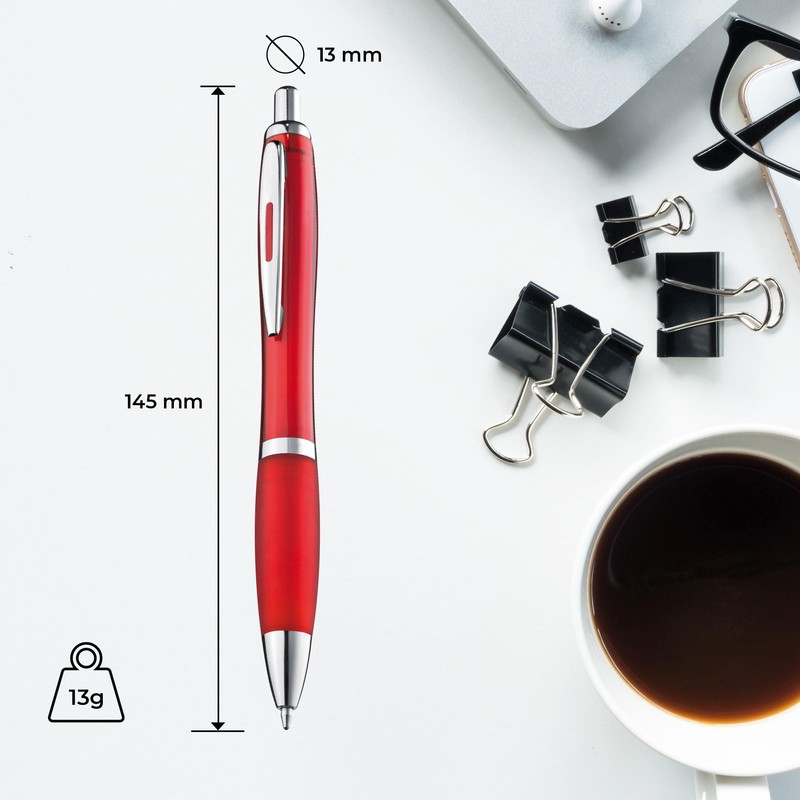 ZENSCRIBE® Ergonomic Ballpoint Pen, Pack of 10, Premium Ballpoint Pen