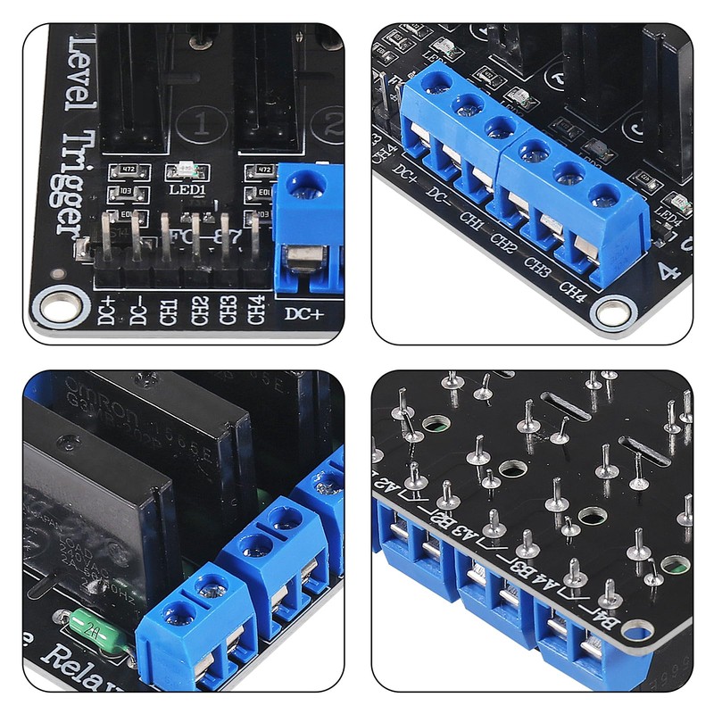 Solid State Relay Module 5V 4 Channel High Level Trigger