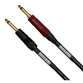 Mogami Platinum GUITAR-12 Instrument Cable, 1/4" TS Male Plugs, Gold Contacts, Straight Connectors with silentPLUG, 12 Foot