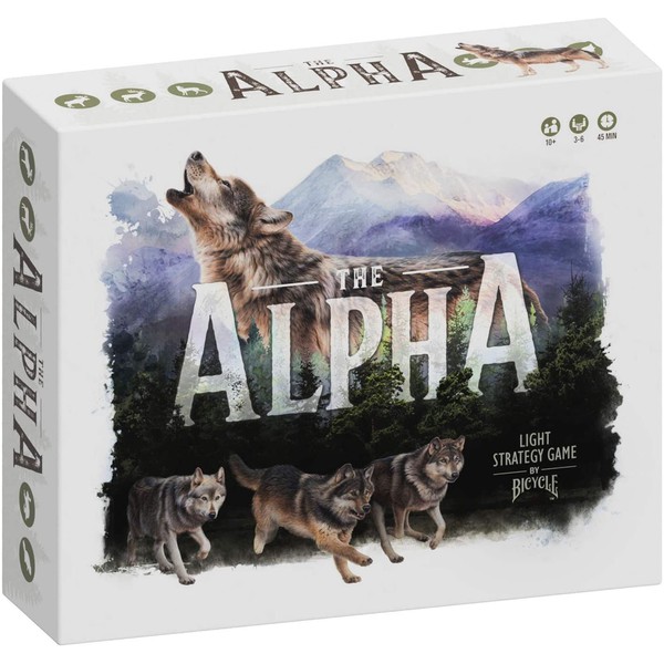 Bicycle The Alpha - A Light Strategy Game for Adults and Family Ages 10 and Up,Grey