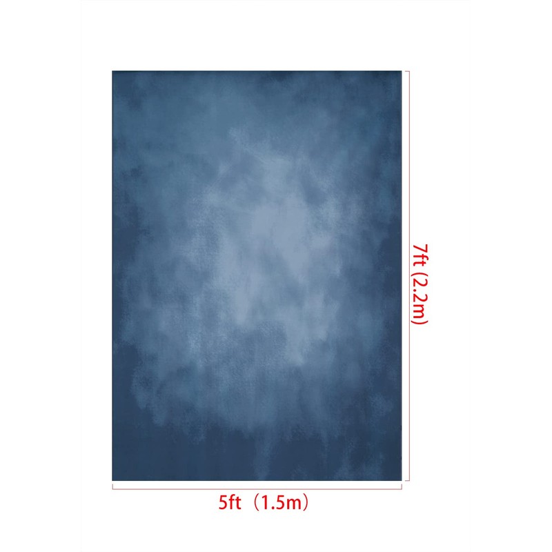 Kate 5ft(W) x7ft(H) Blue Abstract Photography Backdrop Texture Microfiber Old
