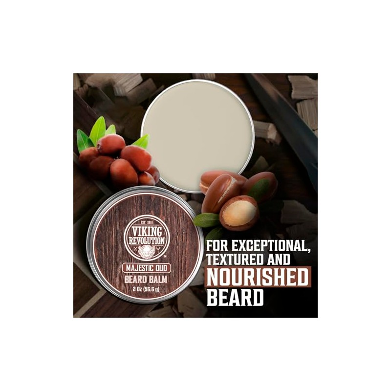 Viking Revolution- Bálsamo para barba Majestic Oud Beard Balm con