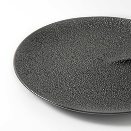 Luxor Dish 10'' Matte Black Porcelain Plate – Modern & Durable Dinnerware, Microwave & Dishwasher Safe