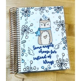 Handmade Cat Angels Cover Set 4 use w/ Erin Condren A5 Coil Spiral Planner