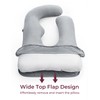 Momcozy Cooling Cover for Pregnancy Pillows, U-Shaped Full Body Maternity