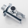 Keymark Wall Supply Elbow with Hand Shower Holder Chrome, Brass
