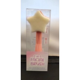 Star Silicone 2-in-1 Star Cleansing And exfoliating Scrubber Brush Pink M40