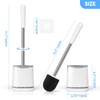 TRENTI TRENTI Toilet Brush, Toilet Brush and Holder Set, Bristles
