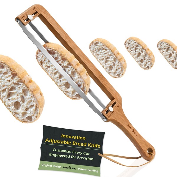 Keechee Adjustable Bread Slicer for Homemade Bread – Sourdough Bread
