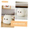 ORFOFE Cute Mini Desktop Trash Can with Press Lid Small