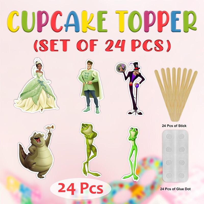 The Princss and the Frog Cupcake Topper