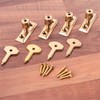 4X Brass Plated Window Stays + Keys - Wooden Frame
