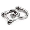 TISUR Keyring Titanium Mini D-Ring Key Car Motorcycle Keychain Cute