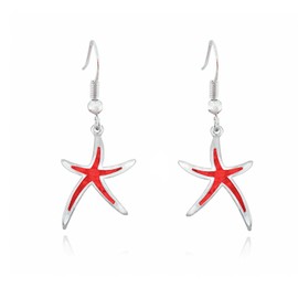Starfish Shell Earrings for Women 2024 - Gold Stud Beach Summer Earrings for Women's Outfits
