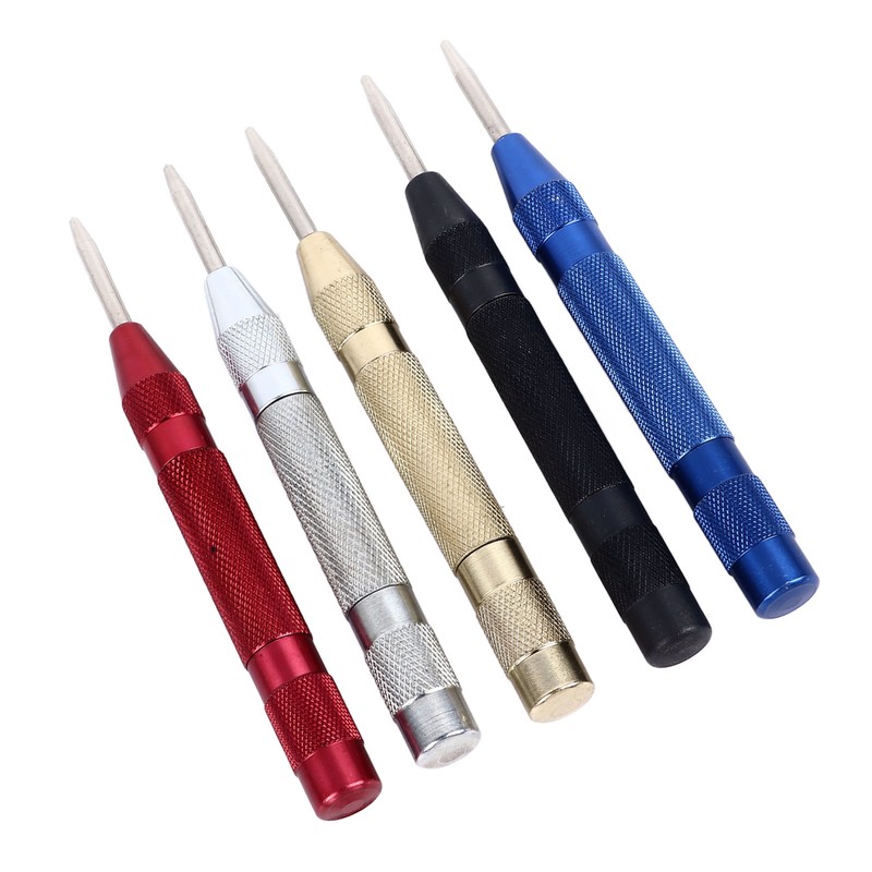 Center Hole Punch Set Carbon Steel Multifunctional Automatic Center Punch
