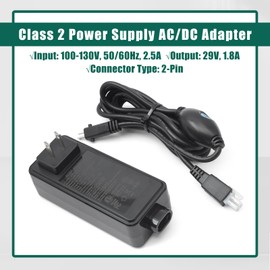 YUXIVCNE PS1L-A29018-2 Class 2 Power Supply AC/DC Adapter Replacement for Richmat for Leggett & Platt 50 Series Adjustable Bed Charging, 2-Pin 29V 1.8A Cord Charger