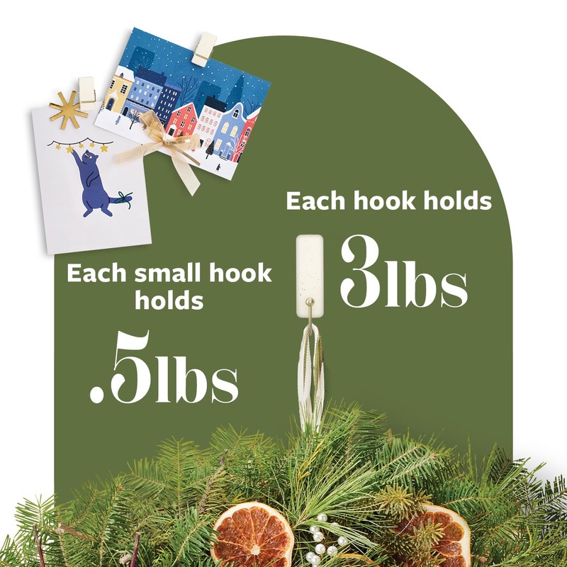 Command Mixed Hooks Pack, 10 Vanilla Bean Hooks, 12 Strips