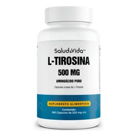 L-Tirosina 200 Cápsulas de 500 mg | Aminoácido Puro | Salud&Vida