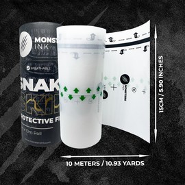 Monsters Ink Second Skin Tattoo Cover Roll Tattoo Aftercare Bandage, Tattoo Wrap Film, Tattoo Skin, Tattoo Protection Film & Waterproof Dressings