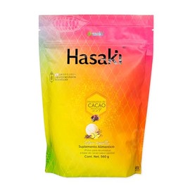 Hasaki Sanki - Suplemento Alimenticio con Postbiticos de Cacao, Protena, Probiticos, Vitaminas y Minerales, Vainilla, Flora Intestinal, 560 gr        