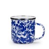 Golden Rabbit Enamelware - 12-piece Dinnerware Gift Set (Cobalt Swirl)