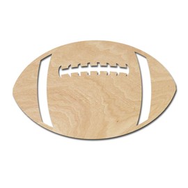 Football Wood Cutouts for crafts, Laser Cut Wood Shapes 5mm thick Baltic Birch Wood, Multiple Sizes Available