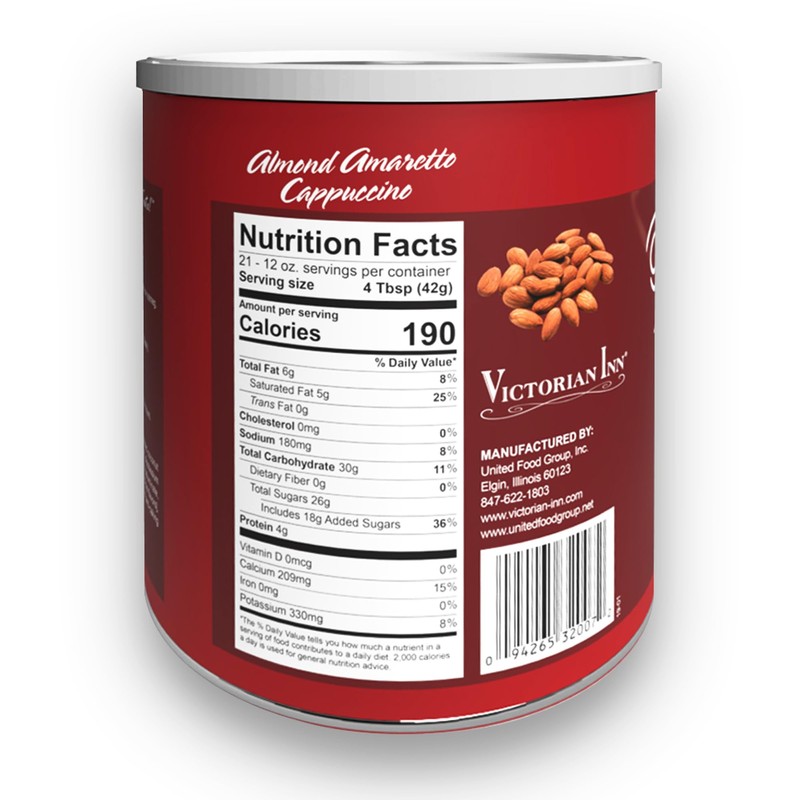 Victorian Inn Instant Cappuccino, Almond Amaretto, 2 Pound (Pack of
