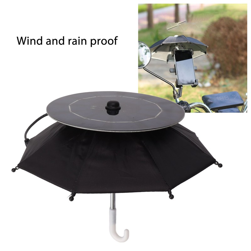 10W Solar Panel Phone Umbrella Rain Protection Phone Stand Charging