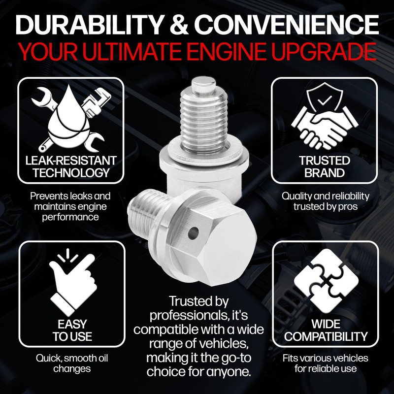 Votex - Magnetic Oil Drain Plug fits Honda Generator EU3000IS