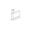 CRL Clear Round Top "Bulb" Type Shower Door Bottom Seal