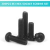 M3 Screws with Nuts and Washers Assortment Set, 300 Pcs